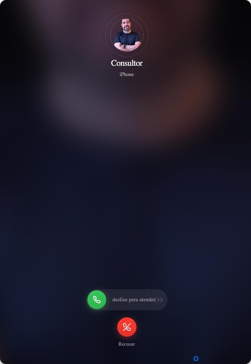 Quiz simulação de ligação telefônica